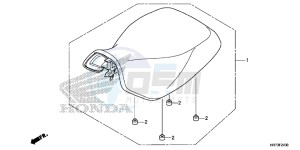 TRX420FA5F TRX420F Europe Direct - (ED) drawing SEAT