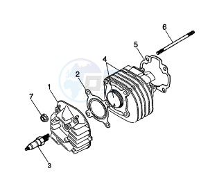 YH WHY 50 drawing CYLINDER HEAD