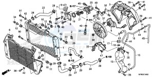 CB1000RF CB1000R 2ED drawing RADIATOR