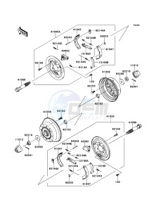 MULE_600 KAF400BDF EU drawing Front Hub