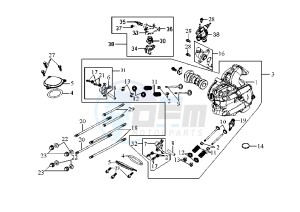 HD EU2 - 125 cc drawing CYLINDER HEAD