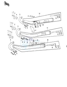 H2 B [MACH IV] (-B) 750 [MACH IV] drawing MUFFLERS -- H2-B_C- -