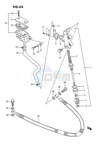 LT250R (E1) drawing REAR MASTER CYLINDER (MODEL L)