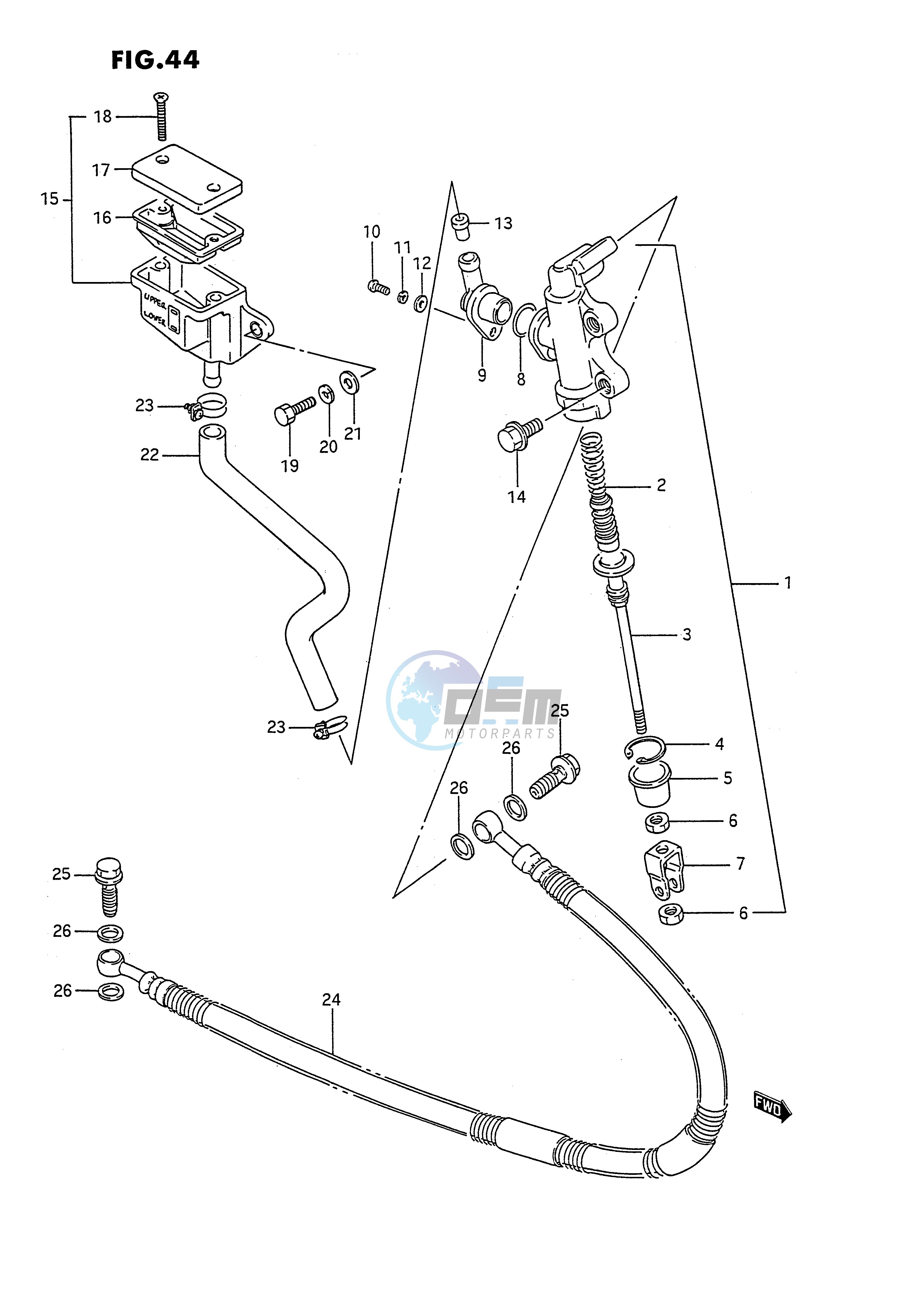 REAR MASTER CYLINDER (MODEL L)