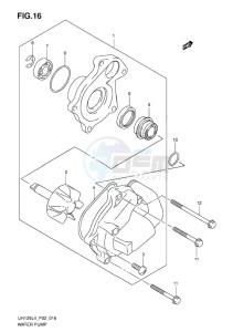 UH125 BURGMAN EU drawing WATER PUMP