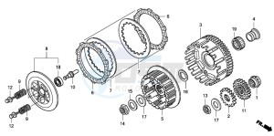 TRX400EX SPORTRAX 400EX drawing CLUTCH