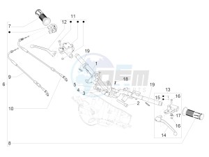 PRIMAVERA 125 4T 3V IGET IE ABS-NOABS E2-E4 (APAC) drawing Handlebars - Master cil.