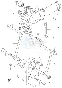 RF900R (E2) drawing REAR CUSHION LEVER