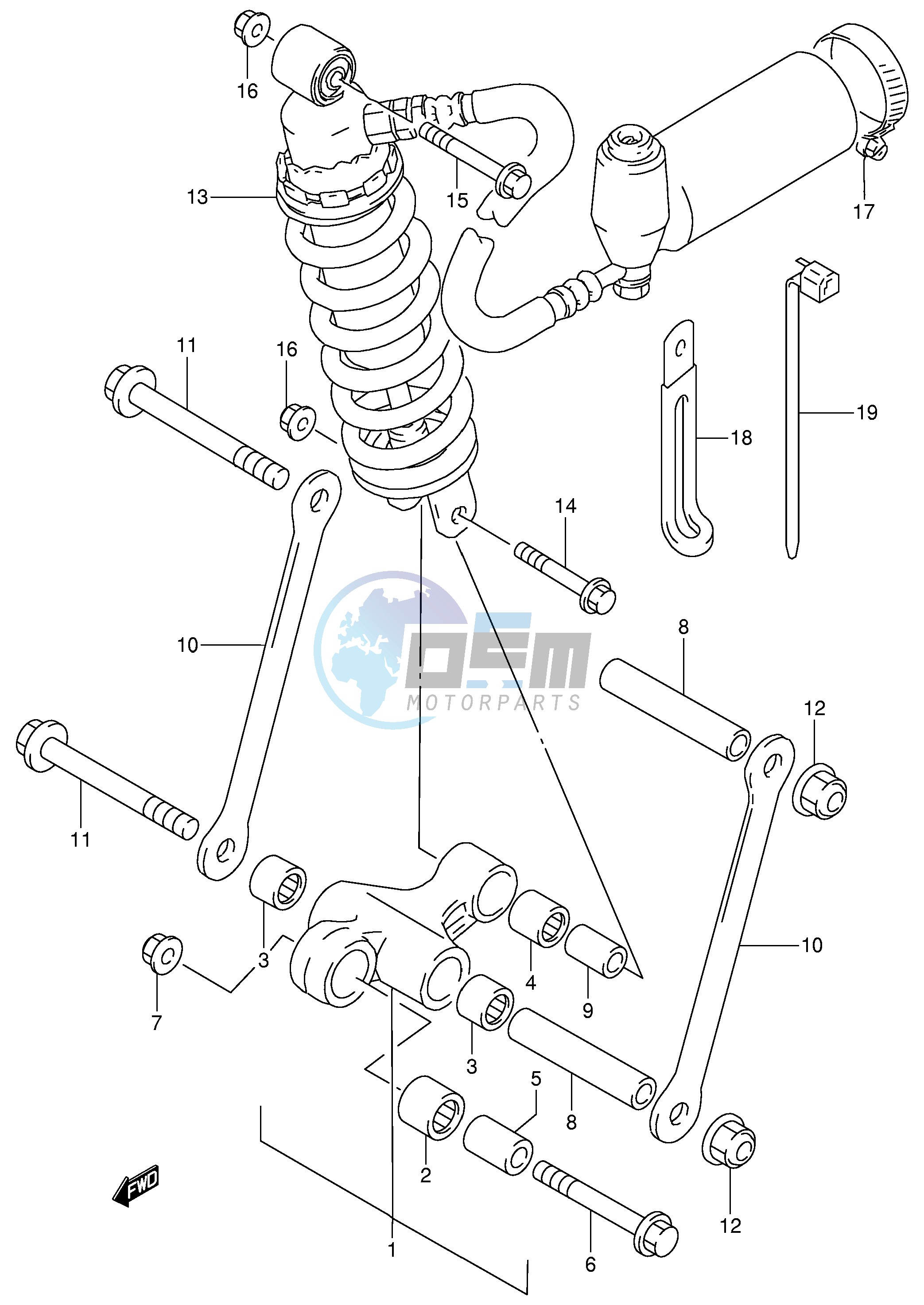 REAR CUSHION LEVER