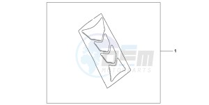 VTR1000SP RC51 drawing TANK PAD HRC LOGO