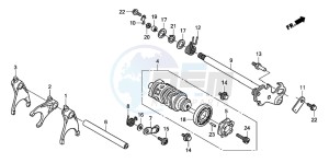 CBF600SA drawing GEARSHIFT DRUM (CBF600S8/SA8/N8/NA8)