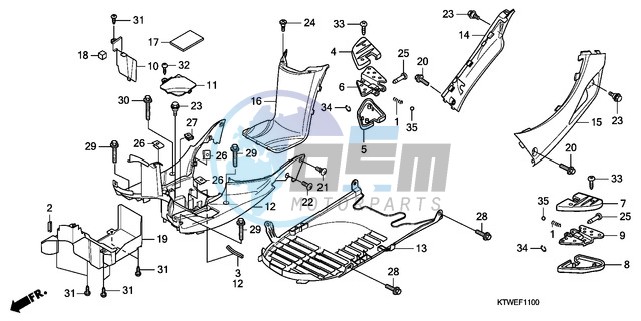 FLOOR PANEL/PILLION STEP