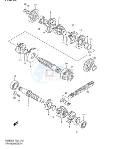 RM85 (P2) drawing TRANSMISSION