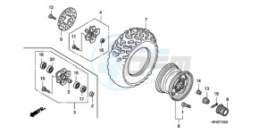 TRX420FMA Australia - (U / 4WD) drawing FRONT WHEEL