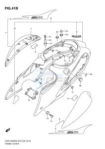 GSX1300R (E3-E28) Hayabusa drawing FRAME COVER (MODEL L0)