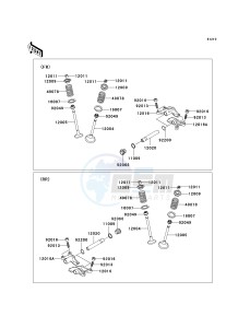 KVF 750 A [BRUTE FORCE 750 4X4] (A1) A1 drawing VALVE-- S- -