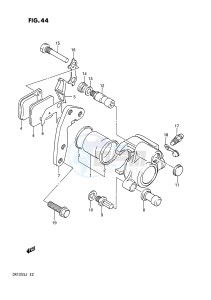 DR125S (E2) drawing FRONT CALIPERS