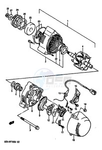 GSX-R1100 (G-H-J) drawing ALTERNATOR (MODEL J)