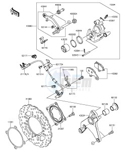 Z1000SX ZX1000LEF FR GB XX (EU ME A(FRICA) drawing Rear Brake