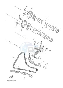 MTN850 MTN-850D MT-09 SP (B6C1) drawing CAMSHAFT & CHAIN