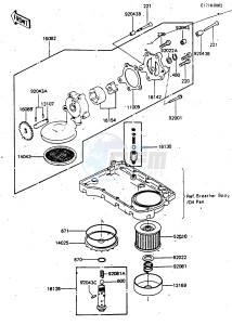 KZ 700 A (A1) drawing OIL PUMP_OIL FILTER