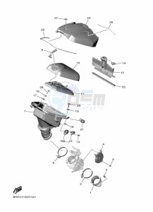 YZ450F (BHR6) drawing INTAKE