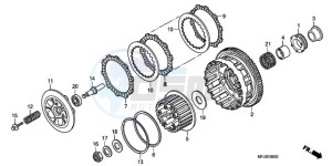 CBR600RR9 BR / MME SPC - (BR / MME SPC) drawing CLUTCH