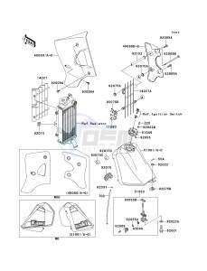 KMX 125 A [KMX 125] (A12-A14) [KMX 125] drawing FUEL TANK