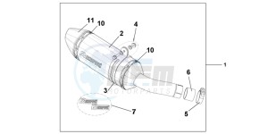 CBR600FAC drawing TITANIUM SLIPON