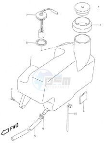 AY50 (V-W-X-Y) katana drawing OIL TANK