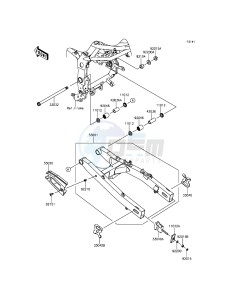 NINJA 250SL ABS BX250BGF XX (EU ME A(FRICA) drawing Swingarm