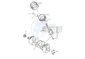 YZF R1 1000 drawing CRANKSHAFT - PISTON