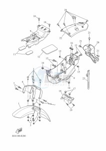 XSR700 MTM690 (BU33) drawing FENDER