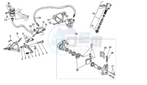 RAPTOR EU2 125 drawing REAR BRAKE SYSTEM