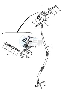 XV VIRAGO 250 drawing FRONT MASTER CYLINDER