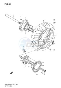 GSF-1250S ABS BANDIT EU drawing REAR WHEEL