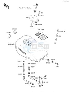 EL 250 B [ELIMINATOR[ (B2-B3) [ELIMINATOR drawing FUEL TANK