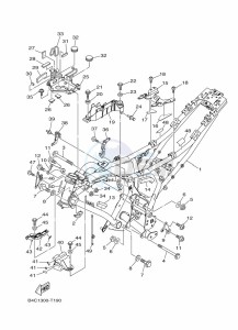 MT-07 ABS MTN690-A (B4CH) drawing FRAME