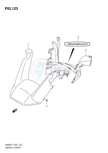 AN650 (E2) Burgman drawing HANDLE COVER (AN650L1 E19)