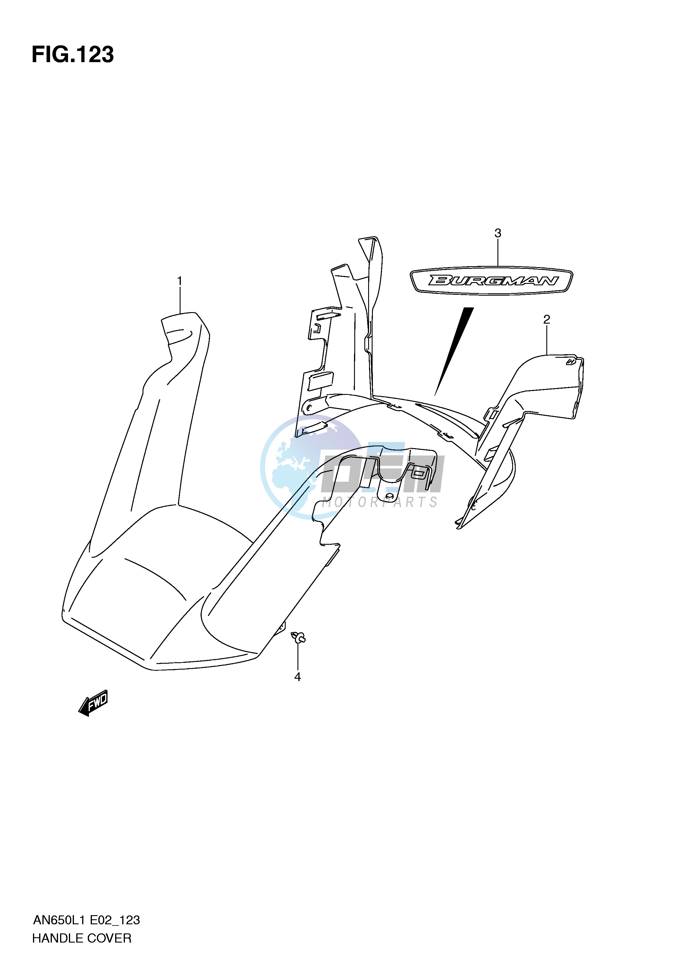 HANDLE COVER (AN650L1 E19)