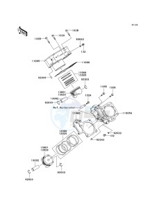 KSV 700 A [KFX 700] (A6F-A9F) A6F drawing CYLINDER_PISTON-- S- -