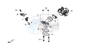 GTS 125I ABS drawing INLET / FUEL INJECTOR / THROTTLE VALVE BODY