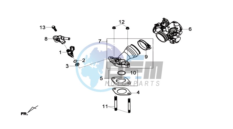 INLET / FUEL INJECTOR / THROTTLE VALVE BODY