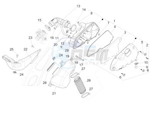 PRIMAVERA 125 4T 3V IE ABS-NOABS E3-E4 (EMEA) drawing Air filter