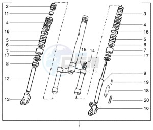 Typhoon 50 (USA) USA drawing Front Fork