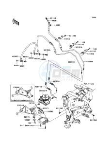 ER-6f ABS EX650B8F GB XX (EU ME A(FRICA) drawing Brake Piping