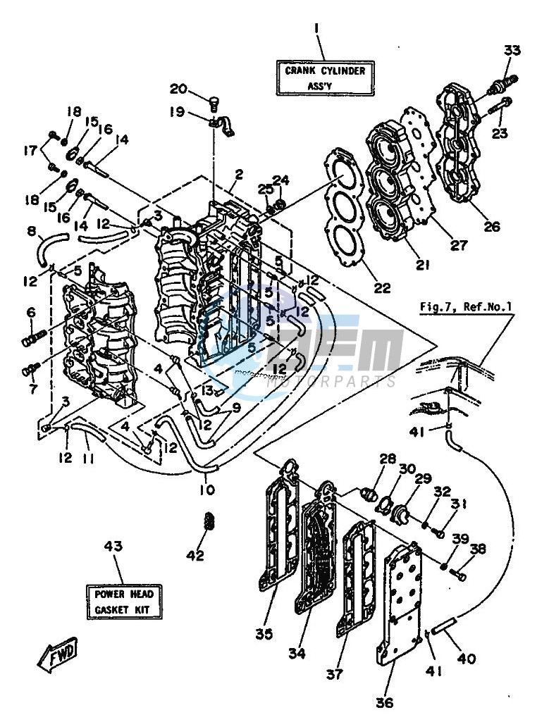 CYLINDER--CRANKCASE