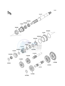 KVF 750 B (BRUTE FORCE 750 4X4I) (B6F-B7FA) A7F drawing TRANSMISSION