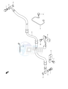 AN400 (E2) Burgman drawing FRONT BRAKE HOSE (AN400K4 K5 K6)