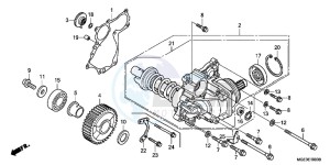 VFR1200FDB drawing SIDE GEAR CASE